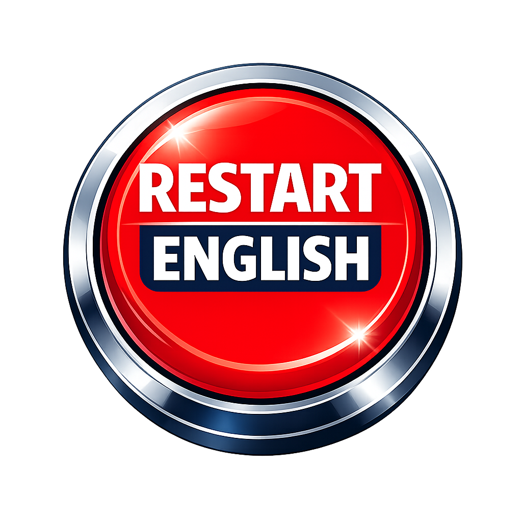 Restart English logo
